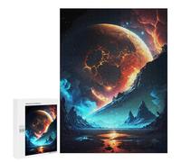 Dark Matter Planetary Wooden Jigsaw Puzzle for Adults, 500 PCS - Winter Gift, with A Decorative Finished Picture