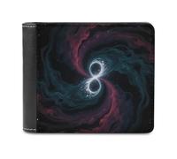 Dark Matter Tides Bifold Wallet for Men & Women,Small Wallets Secure And Durable,Front Pocket Wallet for Gift
