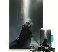 Dark Medieval Knight 1000 Pieces Puzzles for Adults Mental Skill Snug Cut Enjoyable Challenge Xmas Surprise (50x75cm)