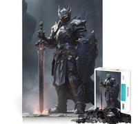 Dark Medieval Knight Jigsaw Puzzle1000 Pieces Brain Think Stress Relief Play Fun Challenge Art Display (50x75cm)