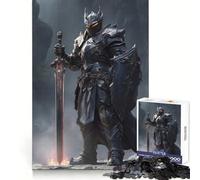 Dark Medieval Knight Jigsaw Puzzle1000 Pieces Brain Think Stress Relief Play Fun Challenge Art Display (50x75cm)