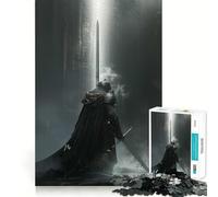 Dark Medieval Knight Jigsaw Puzzles 1000 Pieces for Teenagers Logic Boost Snug Joint Home Fun Premium Gift (38x26cm)