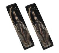 Dark Moon Stars Goddesses Car Seat Belt Cover Shoulder Pad 2PCS