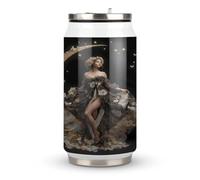 Dark Moon Stars Goddesses Insulated Water Tumbler Tea Coffee Cups