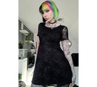 Dark Moon - Tina Spider Mesh Mini - Dress - black - L - 75% Polyester, 13% Nylon, 12% Elastane L