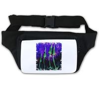 Dark Mushroom Trip Psychedelic Art Waist Bag Fanny Pack White
