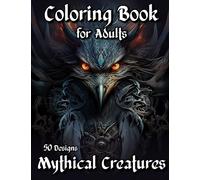 Dark Mythical Creatures Coloring Book: Fantasy Coloring Pages with 50 Great Designs for Adults & Teens