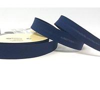 Dark Navy Blue Byetsa 18mm Polycotton Bias Binding on 3m Length (N.B. This is a Cut from a roll, Presented on a Bertie's Bows Ribbon Card)