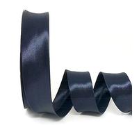 Dark Navy Byetsa Satin Fold 30mm Bias Binding on a 25m Roll