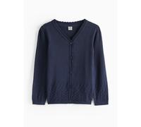 Dark Navy Pointelle Knit Cardigan 11 years