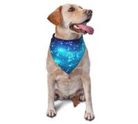 Dark Night Sky With Stars And Galaxy Vector ImageDog Bandanas Cat Puppy Scarfs Washable Pet Handkerchief