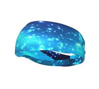 Dark Night Sky With Stars And Galaxy Vector ImageHair Bands for Men Woman Headband Running Headband Sweat Wicking Gym