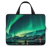 Dark Northern Lights Laptop Bag Durable Laptop Sleeve Water-Resistant Notebook Bag for Computer Or Tablet
