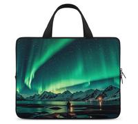Dark Northern Lights Laptop Bag Durable Laptop Sleeve Water-Resistant Notebook Bag for Computer Or Tablet