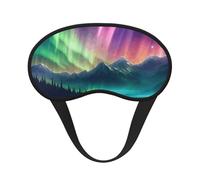 Dark Northern Lights Print Adults Washable Eye Mask for Sleeping Light Blocking Nap for Night Rest Cover
