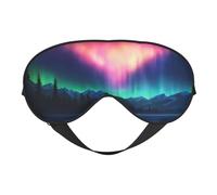 Dark Northern Lights Print Eye Mask,Silk-Like Sleep Mask,Night Sleeping Mask for Men Women,for Sleep Relaxation