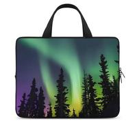 Dark Northern Lights Print Laptop Bag Durable Laptop Sleeve Water-Resistant Notebook Bag for Computer Or Tablet