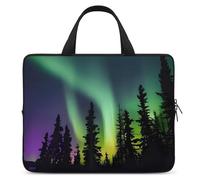Dark Northern Lights Print Laptop Bag Durable Laptop Sleeve Water-Resistant Notebook Bag for Computer Or Tablet