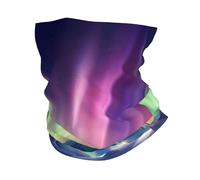 Dark Northern Lights print Neck Gaiter Face Mask,Sun Cooling Scarf,Balaclava Bandana Cover for Men Women