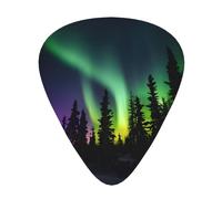 Dark Northern Lights Print Print 12 Pieces Guitar Picks For Guitars And Ukulele, Unique Guitar Present