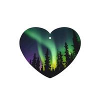Dark Northern Lights Print Printing 10 Pcs Car Air Freshener Hanging Sheets Scented Hanging Sheets With Rope For Home