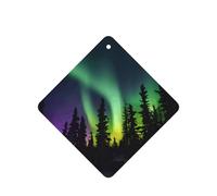 Dark Northern Lights Print Printing 10 Pcs Car Air Freshener Hanging Sheets Scented Hanging Sheets With Rope For Home
