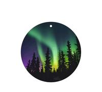 Dark Northern Lights Print Printing 10 Pcs Car Air Freshener Hanging Sheets Scented Hanging Sheets With Rope For Home