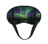 Dark Northern Lights Print Sleep Mask,Eye Mask,Breathable Sleeping Mask for Travel,Camping,Shift Work