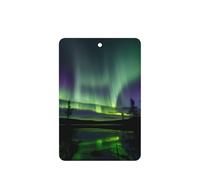 Dark Northern Lights Printing 10 Pcs Air Freshener Cards,Car Scented Hanging Sheets Air Freshener Set For Car Decoration