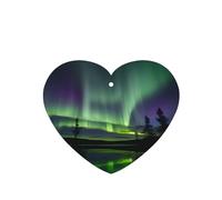 Dark Northern Lights Printing 10 Pcs Car Air Freshener Hanging Sheets Scented Hanging Sheets With Rope For Home