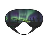 Dark Northern Lights Sleep Mask for Women Men Comfortable Eye Mask for Traveling Nap Night Sleep
