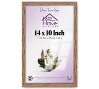 Dark Oak 14x10 inch Contemporary MDF Wood Photo Frame - UV-Protected Perspex, Secure Hanging Clip - A Thoughtful Gift for Home, Dorm & Office",