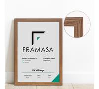 (Dark Oak, A1- 840x594mm) Picture Photo Frames Flat Wooden Effect Photo Frames