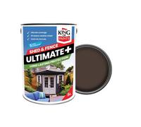 Dark Oak Garden Fence And Shed Paint King Of Paints 5Litres