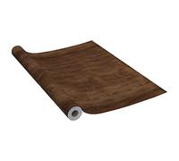 Dark Oak Wood Effect Self-Adhesive Furniture Film 500 x 90 cm PVC Opaque Matt Static Cling Ideal for Furniture, Windows, Doors, Office and Bathroom with UV Protection