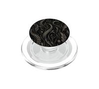 Dark Octopus Kelp Forest Ocean Botanical Art PopSockets PopGrip for MagSafe