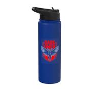 Dark Omen Mothman Occult Gothic Horror Cryptid Stainless Steel Insulated Water Bottle