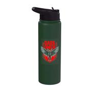 Dark Omen Mothman Occult Gothic Horror Cryptid Stainless Steel Insulated Water Bottle