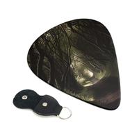 Dark Path Guitar Plectrums, 6 Guitar Plectrums, Double Sided Printing, For Acoustic Guitar, Bass, Ukulele, Electric Guitar (0.46 Mm 0.71 Mm 0.96 Mm)