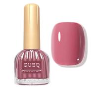 Dark Pink Nail Polish - Pink Nail Varnish Gloss - Long Lasting Hard Wearing Water Based Quick Dry Nail Polis - Breathable Nude Nail Polish For Women Girls Nail Art At Home Salon Manicure No Need UV