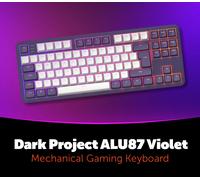 Dark Project ALU87 Violet - Mechanical Gaming Keyboard (ISO DE) EU Prismyx Voucher