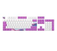 Dark Project - Candy K (Violet/White) PBT Multilingual Keycaps [ANSI & ISO Layout] - English (UK/US), Spanish, Portuguese, Italian, German, Austrian, Finnish, Norwegian, Swedish, and Danish