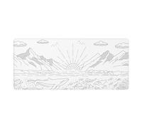 Dark Project Gaming Mousepad - Terra Nostra, White (XL | 90 x 40 x 0.4 cm)