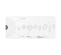 Dark Project Gaming Mousepad - Terra Nova, White (XL | 90 x 40 x 0.4 cm)