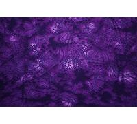 Dark Purple | 100% Cotton Indonesian Bali Batik Fabric Butterflies Printed Tie & Dyed Material Gradient Dip Dye Cadbury PurpleCrafts Dressmaking Art Quilting Fabric Melody (1 Meter)