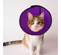 Dark Purple Color Dog Cone Collar - Protective Collar for Dogs and Cats, Comfortable Pet Recovery CollarFor Large and Medium-Sized Puppies