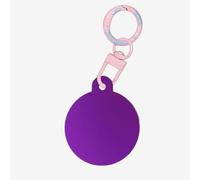 Dark Purple Color Dog Tags Round Pet Tag,Acrylic Pet ID Tags Durable and Stylish,Perfect for Small to Large Pets