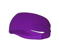 Dark Purple Color Sports Sweatband, Unisex Headbands for Men and Women,Stretchy, Breathable, and Moisture-Wicking