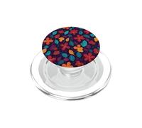 Dark Purple Cute Blossoms Flowers Floral PopSockets PopGrip for MagSafe