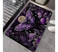 Dark Purple Hues Bath Rug Washable Door Mats Heavy Duty Barrier Mat For Living Room Entryway Outdoor 40X60 Cm